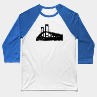 Newport Bridge RI Baseball T-Shirt